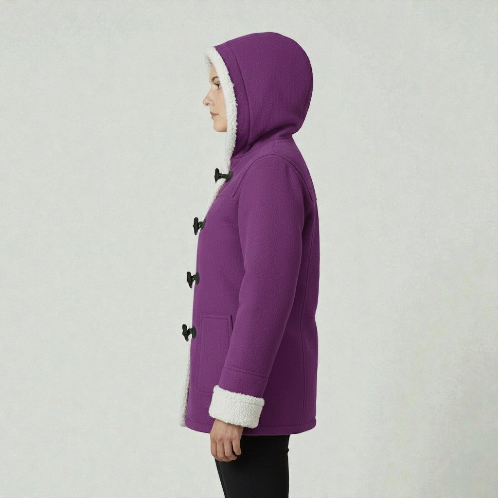 Bequeme Winterjacke mit warmer Fütterung und Kapuze