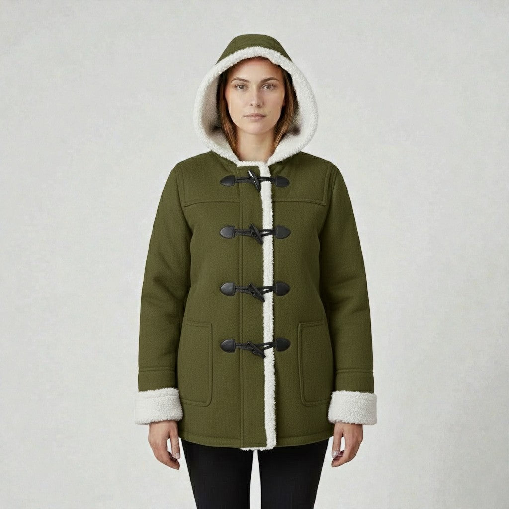 Bequeme Winterjacke mit warmer Fütterung und Kapuze